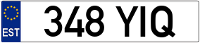 Trailer License Plate